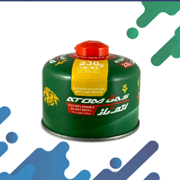 کپسول گاز سفری 230 گرمی اتم گاز کد BUTANE230