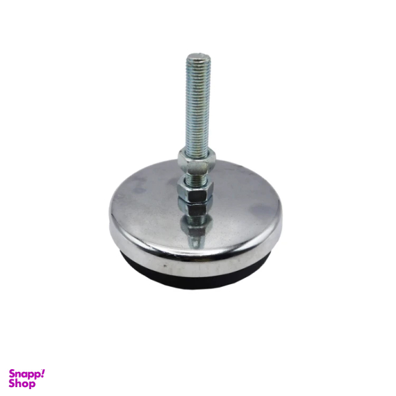 پایه ضربه گیر مدل کف لاستیکی کد YP-NIKEL CHROME-134MM/14MM