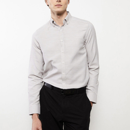 پیراهن آستین بلند یقه برگردان مردانه ال سی وایکیکی مدل Business Man