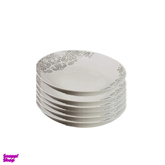 بشقاب غذاخوری گلدن اپال مدل ترنج کد A مجموعه 6 عددی