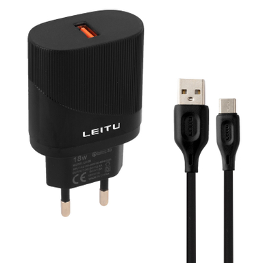 شارژر دیواری لیتو مدل LH-28 به همراه کابل USB-Type C
