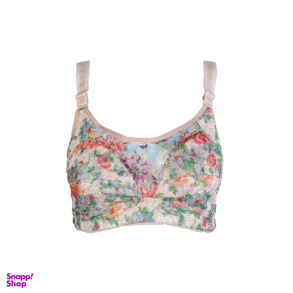 سوتین دانتل زیر کتی آبرنگی طرح گل باراد کد 8956