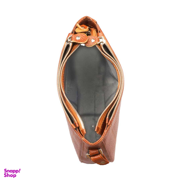 کیف دوشی چرم طبیعی زنانه آروین‌ چرم کد AR-117