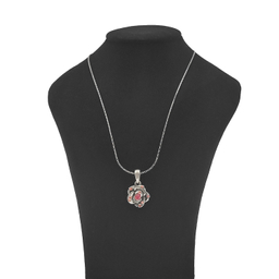 گردنبند زنانه وینویز طرح گل رز کد 2066