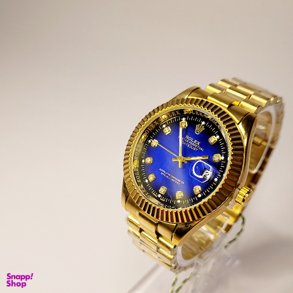 ساعت مچی عقربه ای طرح رولکس مدل دیت جاست کد 1010