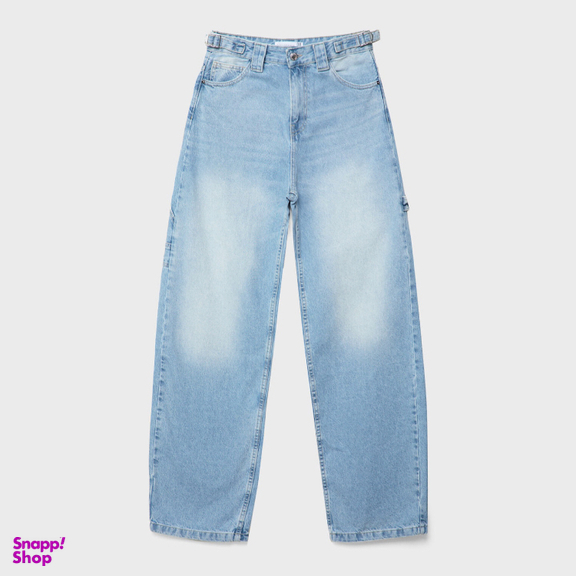 شلوار جین زنانه طرح استرادیواریوس مدل 470 رنگ آبی