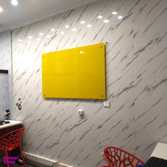 تخته وایت برد شیشه ای عکسنگ مدل LACOBEL-12060 سایز 120×60 سانتی متر