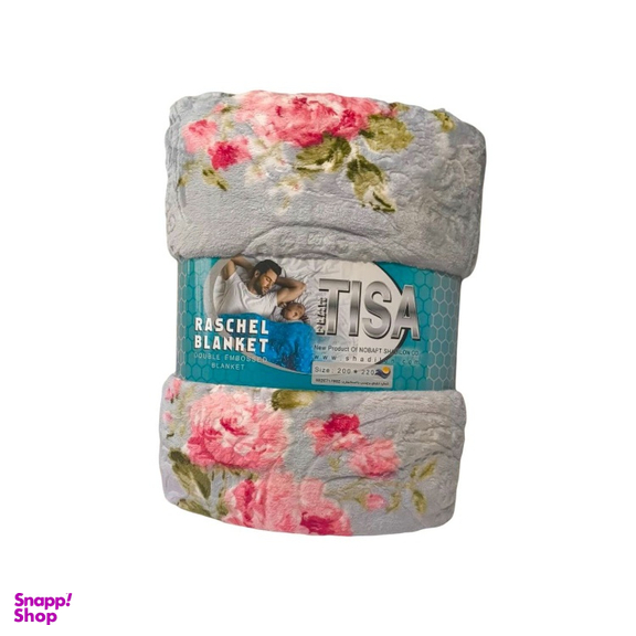 پتو مسافرتی یک نفره تیسا مدل ژله ای گلدار کد CHL1 سایز 150×220 سانتی متر