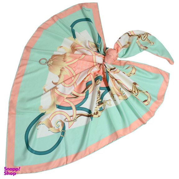 روسری زنانه آنالیا مدل ابریشم دور دست دوز کد 6057