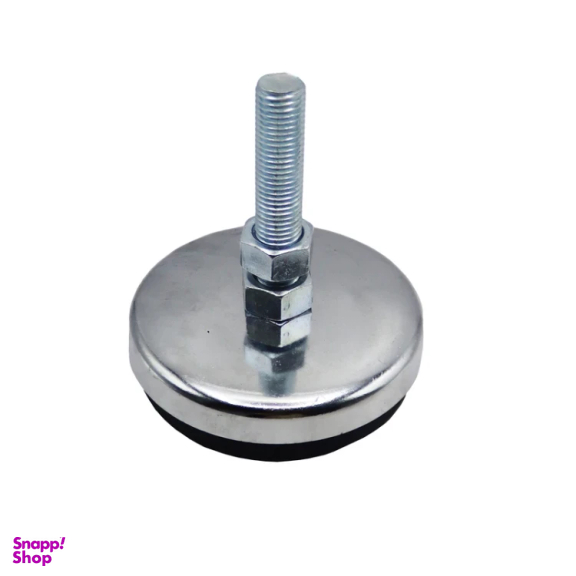 پایه ضربه گیر مدل کف لاستیکی کد YP-NIKEL CHROME-134MM/16MM