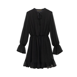 پیراهن زنانه برنس مدل پرنسا رنگ مشکی