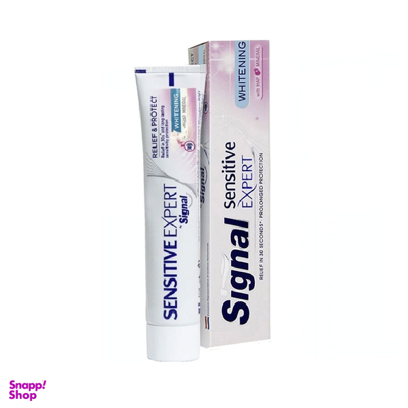 خمیردندان سیگنال مدل Sensetive Expert Whitening حجم 100 میلی‌ لیتر
