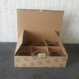 ست پیاله و پيش دستی برنجی سالینو کد B-20102011 بسته 12 عددی