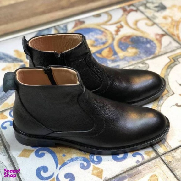 نیم بوت مردانه سهند چرم مدل پویا