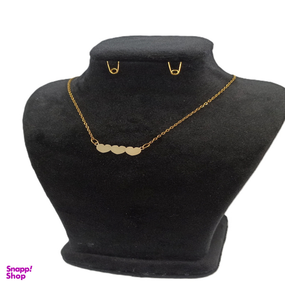 گردنبند طلا 18 عیار زنانه طرح قلب کد S037