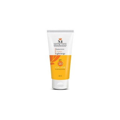 کرم ضد آفتاب رنگی SPF50 مدیلن مدل G005 حجم 50 میلی لیتر رنگ بژ روشن