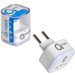 مبدل برق 3 به 2 چراغ دار اکسیژن مدل M-03