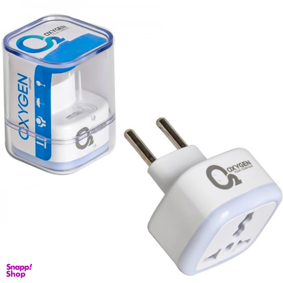 مبدل برق 3 به 2 چراغ دار اکسیژن مدل M-03