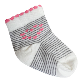 جوراب ساق کوتاه نوزادی لاندنی مدل 0503 بسته 3 عددی