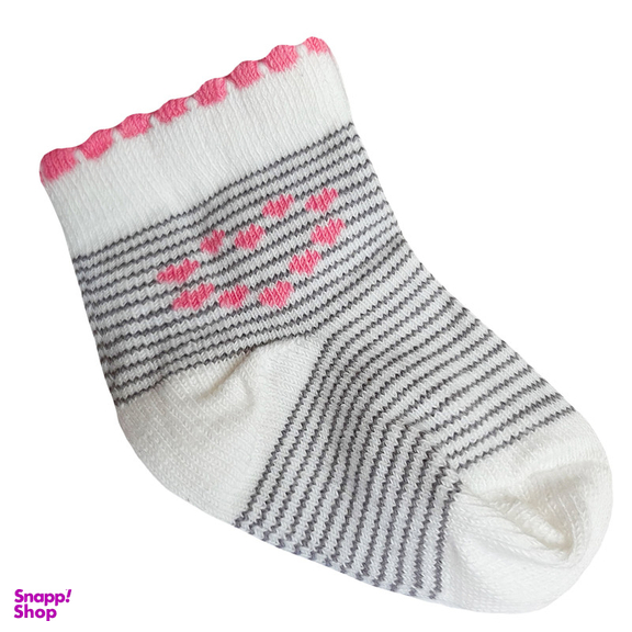 جوراب ساق کوتاه نوزادی لاندنی مدل 0503 بسته 3 عددی