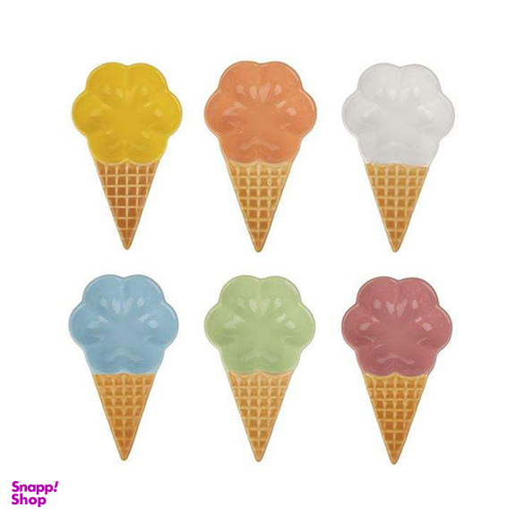 بستنی خوری باریز مدل بستنی قیفی کد 30 مجموعه 6 عددی