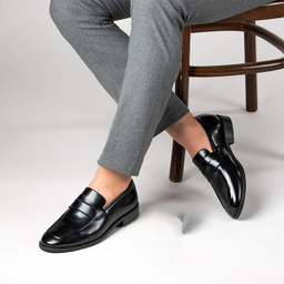 کفش کالج مردانه ورنی پانوپا کد 023