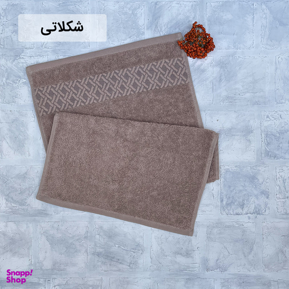 حوله دستی هیرو طرح لاین سایز 40×78 سانتی متر