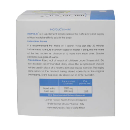 ساشه خوراکی تقویت تخمدان اینوفولیک لو لی فارما بسته 30 عددی
