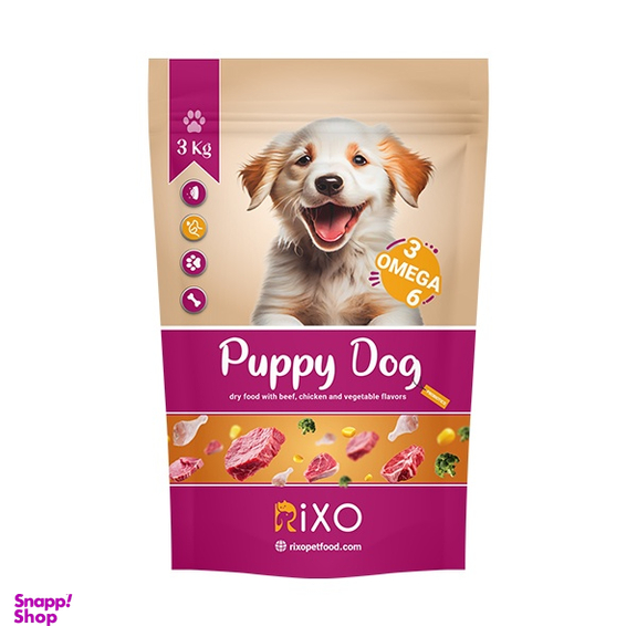 غذای خشک سگ ریکسو مدل Puppy Dog وزن 3 کیلوگرم