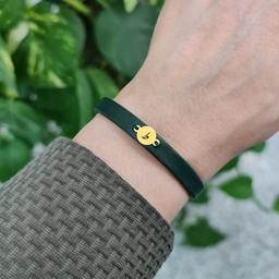 دستبند طلا 18 عیار زنانه لیردا مدل حرف ط کد ALP45