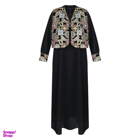 پیراهن زنانه مدل سوزن دوزی کد 33 رنگ مشکی