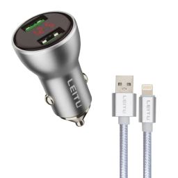 شارژر فندکی لیتو مدل LC-C20 به همراه کابل Lightning