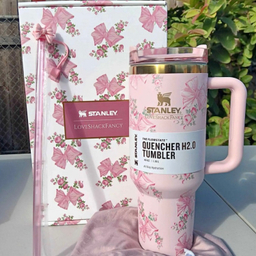 ماگ استنلی مدل Tumbler پاپیون دار به همراه جعبه کادو