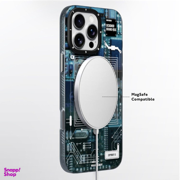 کاور گوشی موبایل یانگ کیت مدل Cyberpunk 360 Spin Magnetic Stand Case مناسب برای اپل iPhone 16 Pro Max