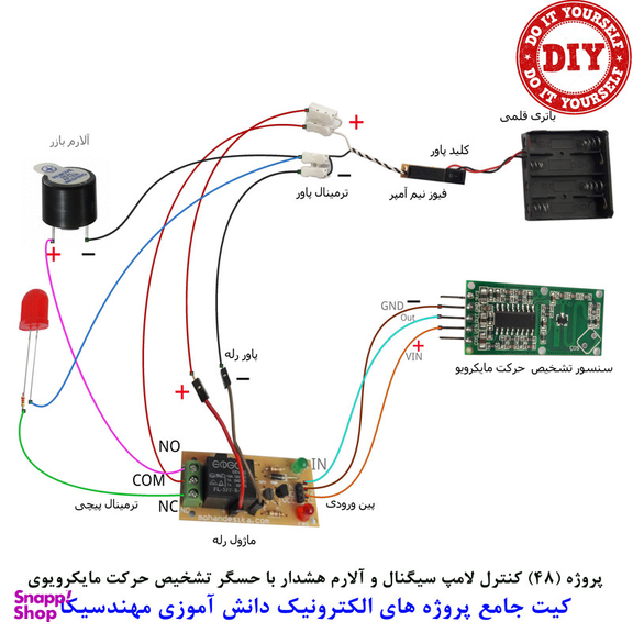 کیت آموزش الکترونیک مهندسیکا مدل 55 پروژه جامع دانش آموزی DIY+55