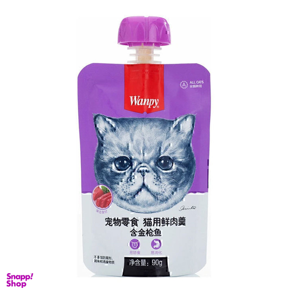 پودینگ غذای گربه ونپی با طعم ماهی تن مدل Wanpy Soup Tuna وزن 90 گرم