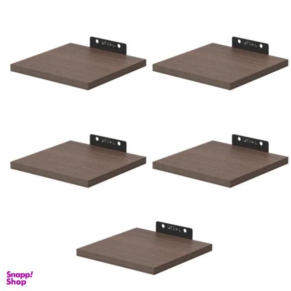 شلف دیواری دینیال مدل هرمی کد DN1515 مجموعه 5 عددی