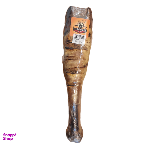 تشویقی سگ باس مدل پاچه گاو سایز XXL کد 8676 وزن 450 گرم