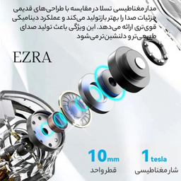 هندزفری باسیم آزرا مدل EP12 طول 1.2 متر