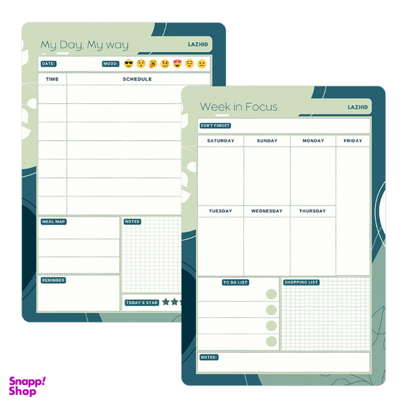 مگنت یخچال لاژید مدل پلنر هفتگی و روزانه کد MGNT038 سایز 20×30 سانتی متر