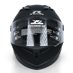 کلاه کاسکت راپیدو 982مدل let’s go رنگ مشکی مات