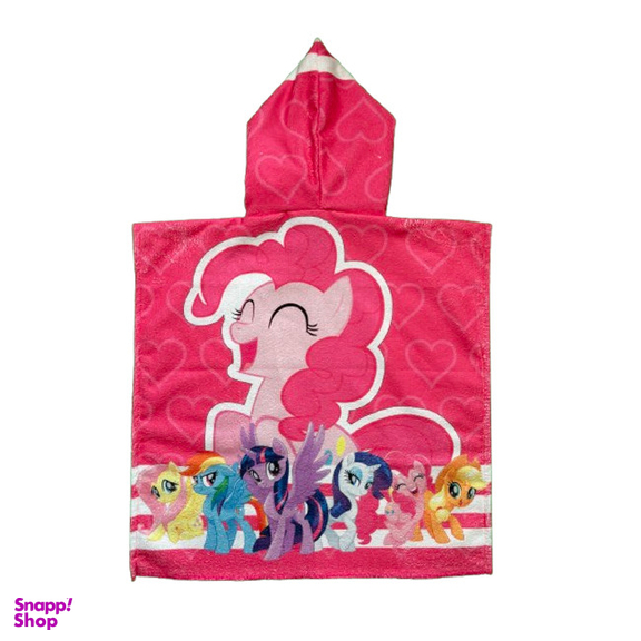 حوله پالتویی کودک مدل پانچو طرح My Little Pony سایز 82×72 سانتی متر