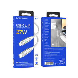 کابل تبدیل USB-C به لایتنینگ بروفون مدل BU40 27W طول 1.2 متر