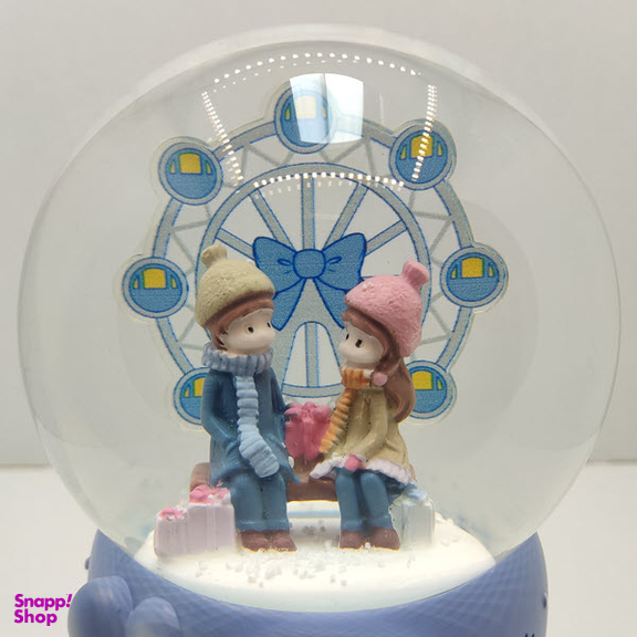 گوی موزیکال مدل پمپی و گردان طرح داستان عاشقانه برفی