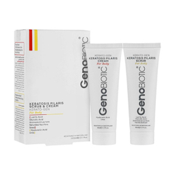 اسکراب و کرم کنترل کننده پوست مرغی بدن ژنوبایوتیک مدل لاکتیک اسید حجم 50 میلی لیتر مجموعه 2 عددی