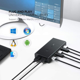 سوئیچ KVM دو پورت HDMI یوگرین مدل CM200 کد 50744