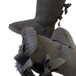 بوت زنانه طرح اگ مدل پشت بندی رنگ مشکی