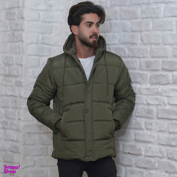 کاپشن مردانه مدل 1102 رنگ زیتونی