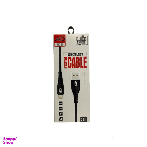 کابل دیتا USB به Lightning آکو مدل AC-10 طول 1 متر