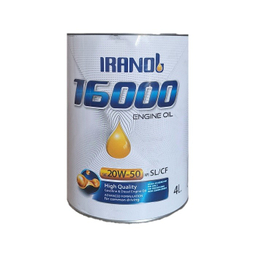 روغن موتور خودرو ایرانول مدل 16000 جدید کد 21104 حجم 4 لیتر
